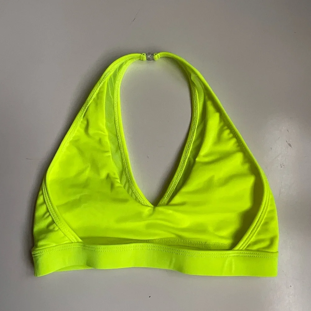 LA Designs Yellow Neon Halter Bralette